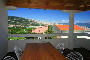 Apartment 58A terrace Baska island Krk Croatia Apartment 58A terrace Baska island Krk Croatia