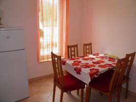 Apartment 5E dining corner Baska island Krk Croatia