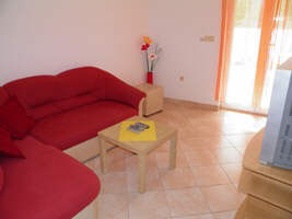 Apartment 5E living room Baska island Krk Croatia