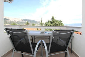 Baska Krk Croatia Apartment 61A balcony Baska Krk Croatia Apartment 61A balcony