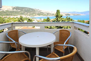 Baska Krk Croatia Apartment 61C balcony Baska Krk Croatia Apartment 61C balcony