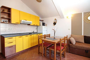 Baska Krk Croatia Apartment 61C living room Baska Krk Croatia Apartment 61C living room