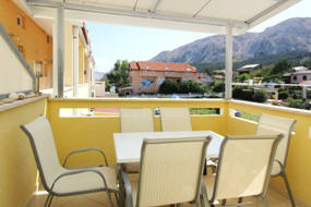 Apartment 67 close to beach Baska island Krk Croatia terrace