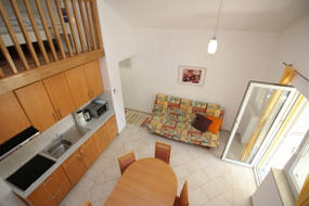 Apartment 67 close to beach Baska island Krk Croatia living room