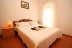 Apartment close to beach Baska island Krk Croatia bedroom