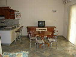 Apartment 67C close to beach Baska island Krk Croatia dining corner