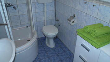 Apartment 67E close to beach Baska island Krk Croatia bathroom