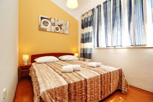 Appartement 67F mit Meerblick Baska Insel Krk Kroatien Schlafzimmer 1
