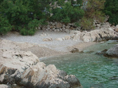 Beach 50 m from apartment Kricin Baska island Krk Croatia