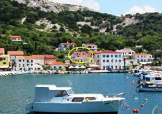 Apartment with sea view in harbour Baska island Krk Croatia Apartment with sea view in harbour Baska island Krk Croatia