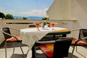 Appartement 15H - Baska island Krk Croatia balcony Appartement 15H - Baska island Krk Croatia balcony