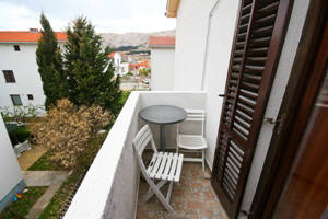 Apartment 32A Baska island Krk Croatia terrace