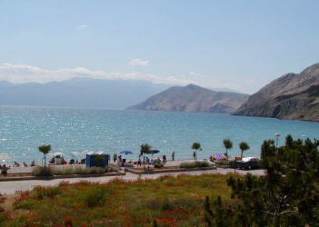 Appartement 37 Baska Insel Krk Kroatien - Blick auf Strand Appartement 37 Baska Insel Krk Kroatien - Blick auf Strand