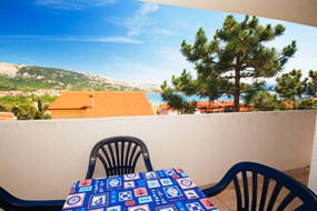 Baska Krk Croatia Apartment-12 loggia Baska Krk Croatia Apartment-12 loggia