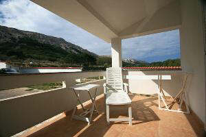 Appartement 33B Baska Insel Krk Kroatien Terrasse Appartement 33B Baska Insel Krk Kroatien Terrasse