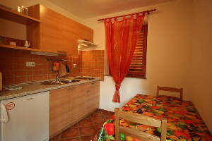 Apartment-4A kitchen Baska island Krk Croatia