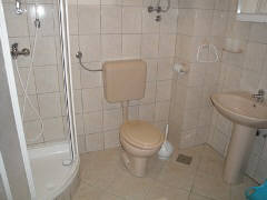 Apartment 46 Baska island Krk Croatia bathroom