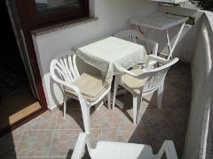 Apartment 46A Baska island Krk Croatia terrace