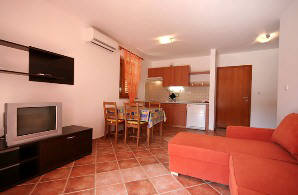 Apartment-4B - living room - Baska - Island Krk - Croatia Apartment-4B - living room 1 - Baska - Krk - Croatia