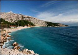 nudist beach Bunculuka Baska island Krk Croatia