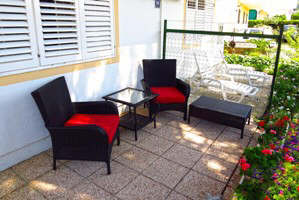 Appartement 3 Baska Insel Krk Kroatien Terrasse
