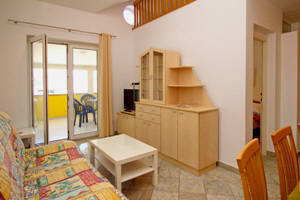 Appartement 67A mit Blick aufs Meer in Strandnaehe Baska Krk Kroatien Wohnzimmer Appartement 67 mit Blick aufs Meer in Strandnaehe Baska Krk Kroatien Wohnzimmer