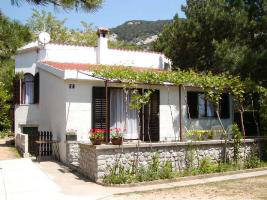 Apartment bungalow close to beach baska krk croatia terrace