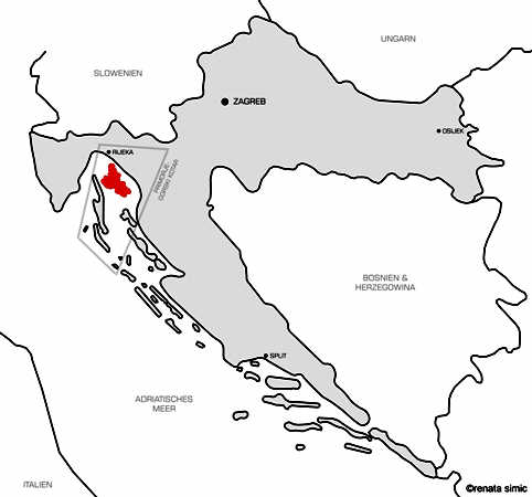 Kroatien Krk Karte