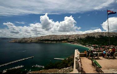 Sea view Baska island Krk Croatia