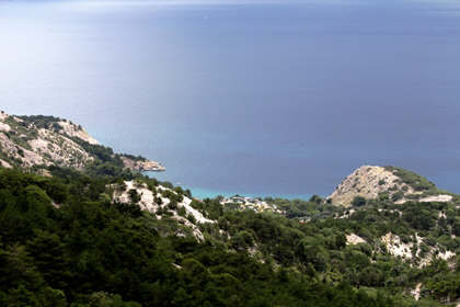 Blick aufs Meer beim Wandern Baska Insel Krk