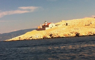 Lighthouse  island Prvic island Krk