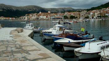 Harbour in Baska Krk Croatia