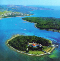 Franciscan monastery on the island Kosljun Croatia