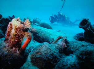 Under water world Baska island Krk Croatia