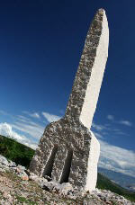 Baska island Krk Croatia - Path of the glagolitic script