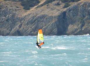 Surfen Baska Insel Krk Kroatien